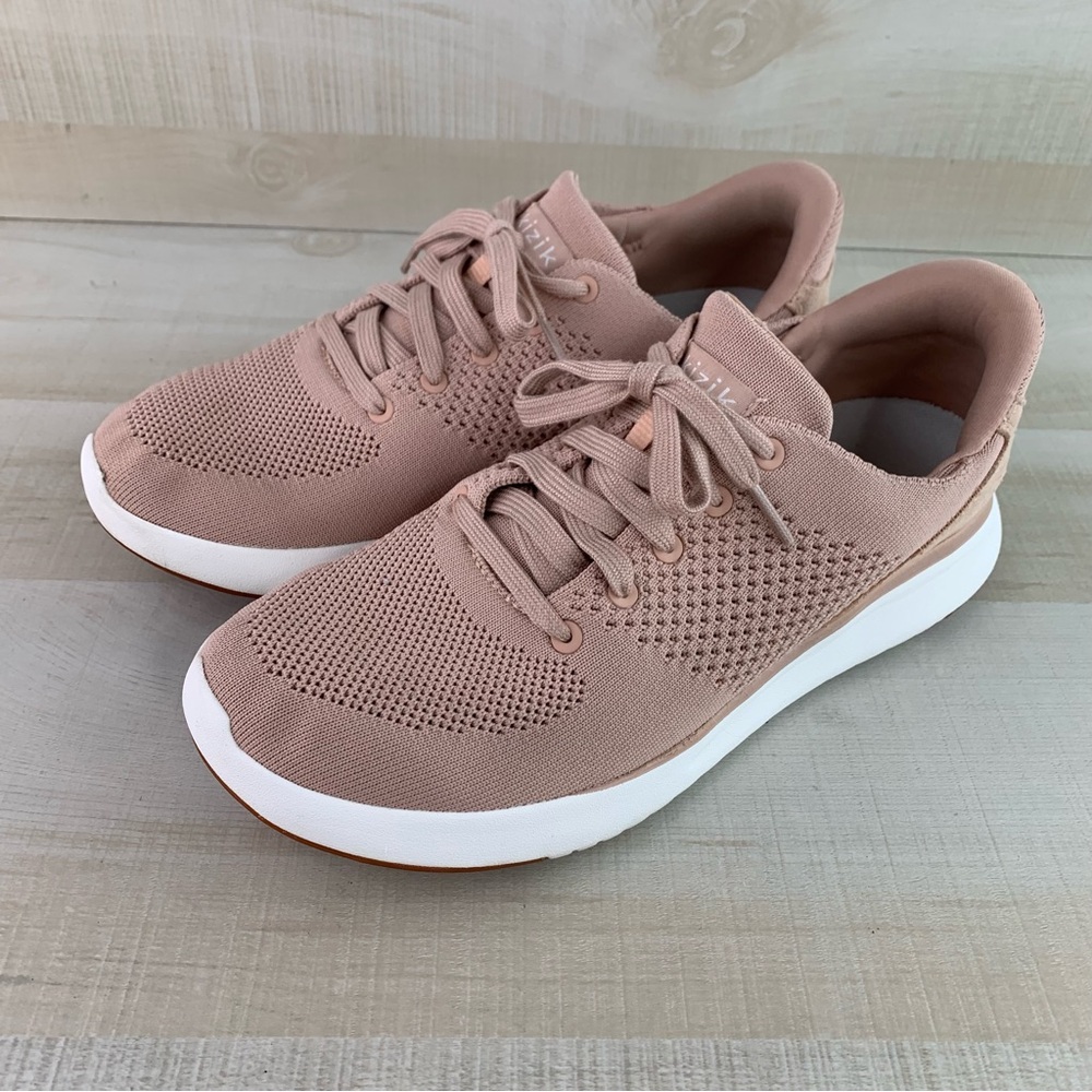 Kizik Knit Athens Pink Fawn Hands Free Athletic Sneakers